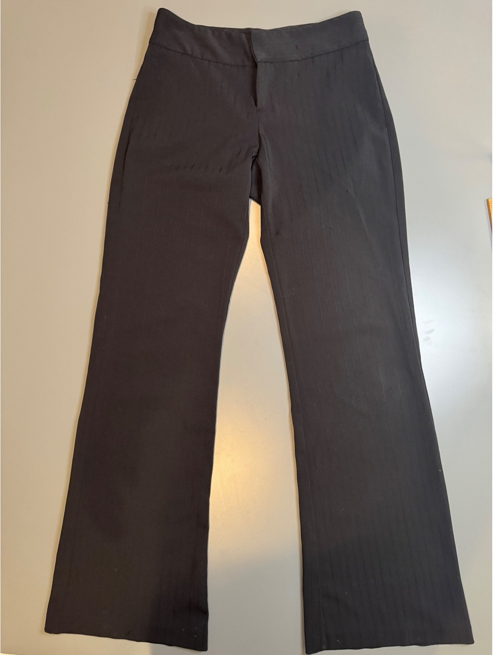 Elite Women's Black Dress Pants, Size 3/4, Straight Leg